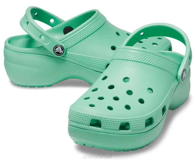 נעליים il Crocs נשים סתימת פלטפורמה קלאסית אבן ירקן 2DZ4100