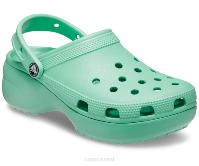 נעליים il Crocs נשים סתימת פלטפורמה קלאסית אבן ירקן 2DZ4100