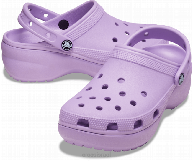 נעליים il Crocs נשים סתימת פלטפורמה קלאסית סַחְלָב 2DZ4102