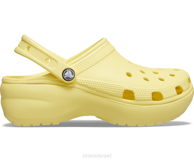 נעליים il Crocs נשים סתימת פלטפורמה קלאסית בננה 2DZ4103