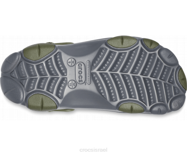 נעליים il Crocs נשים סתימה לכל השטח צפחה אפור/רב 2DZ4109