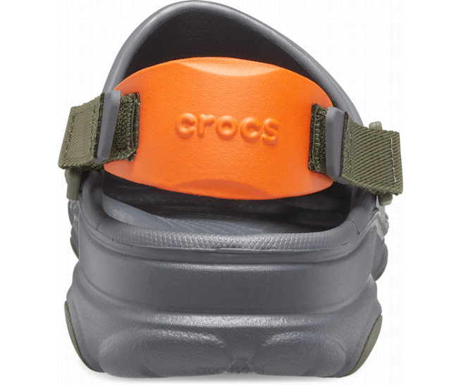 נעליים il Crocs נשים סתימה לכל השטח צפחה אפור/רב 2DZ4109