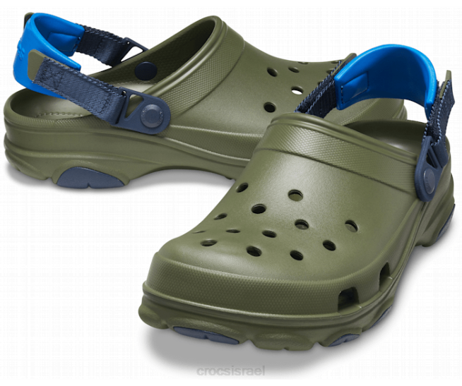 נעליים il Crocs נשים סתימה לכל השטח ירוק צבאי/צי 2DZ4110