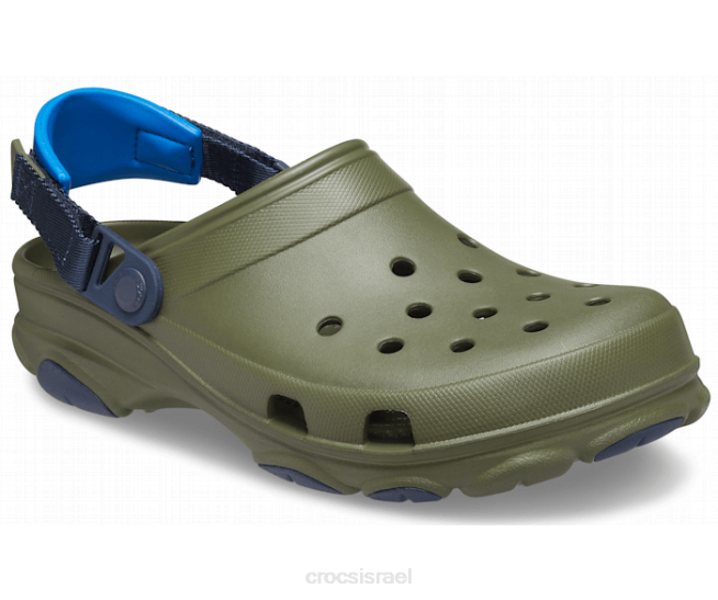 נעליים il Crocs נשים סתימה לכל השטח ירוק צבאי/צי 2DZ4110