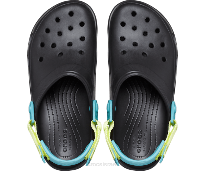 נעליים il Crocs נשים סתימה לכל השטח שחור/רב 2DZ4111