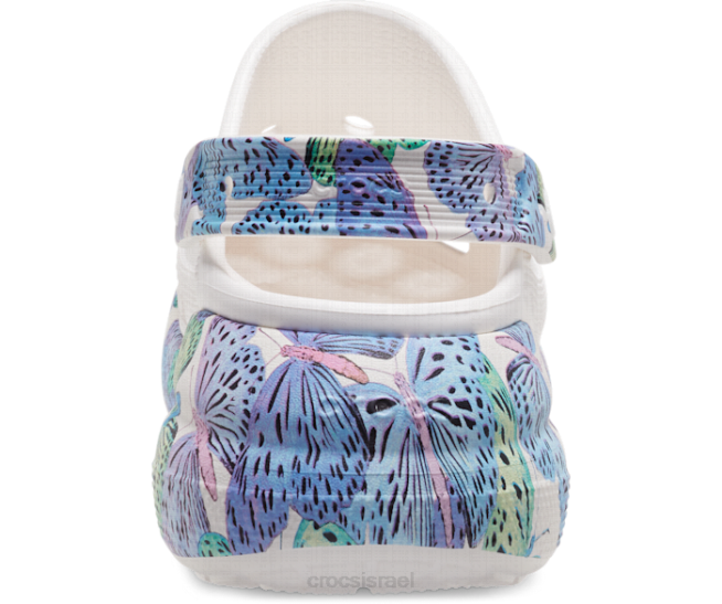 נעליים il Crocs נשים לרסק סתימת פרפר לבן/רב 2DZ4121