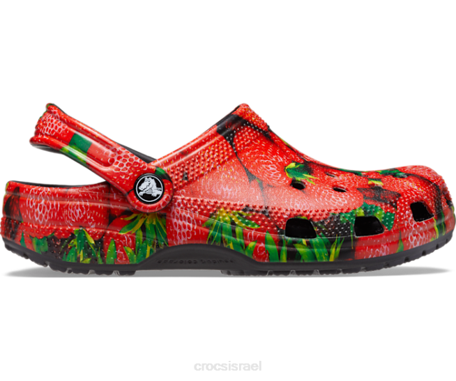 נעליים il Crocs נשים סתימה היפר-אמיתית קלאסית אדום שחור 2DZ4123