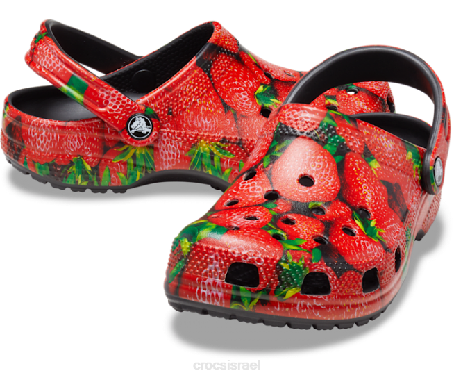 נעליים il Crocs נשים סתימה היפר-אמיתית קלאסית אדום שחור 2DZ4123