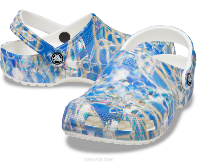 נעליים il Crocs נשים סתימה היפר-אמיתית קלאסית רב/לבן 2DZ4124