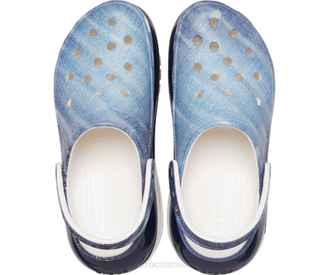 נעליים il Crocs נשים קבק ג'ינס מגה קראש לבן/רב 2DZ4126