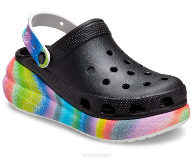 נעליים il Crocs נשים סתימת צבע ריסוס קלאסית שחור/רב 2DZ4127