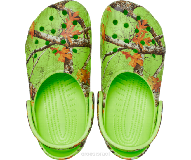 נעליים il Crocs נשים צבעי קצה קלאסיים של עץ אמיתי נסתמים ליים 2DZ4131