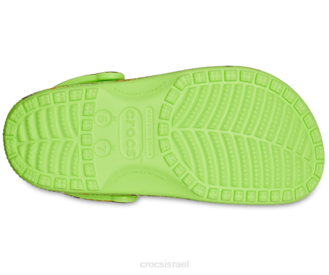 נעליים il Crocs נשים צבעי קצה קלאסיים של עץ אמיתי נסתמים ליים 2DZ4131