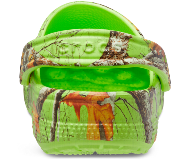 נעליים il Crocs נשים צבעי קצה קלאסיים של עץ אמיתי נסתמים ליים 2DZ4131