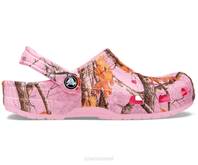 נעליים il Crocs נשים צבעי קצה קלאסיים של עץ אמיתי נסתמים פלָמִינגוֹ 2DZ4133