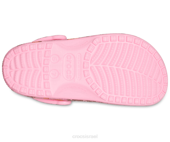 נעליים il Crocs נשים צבעי קצה קלאסיים של עץ אמיתי נסתמים פלָמִינגוֹ 2DZ4133