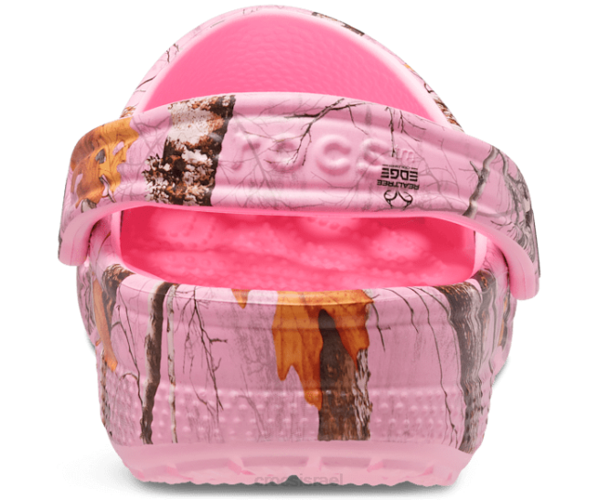 נעליים il Crocs נשים צבעי קצה קלאסיים של עץ אמיתי נסתמים פלָמִינגוֹ 2DZ4133