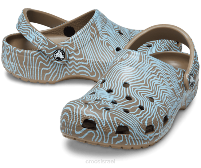 נעליים il Crocs נשים סתימה טופוגרפית קלאסית חאקי/מולטי 2DZ4136