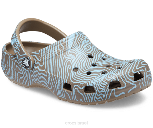 נעליים il Crocs נשים סתימה טופוגרפית קלאסית חאקי/מולטי 2DZ4136