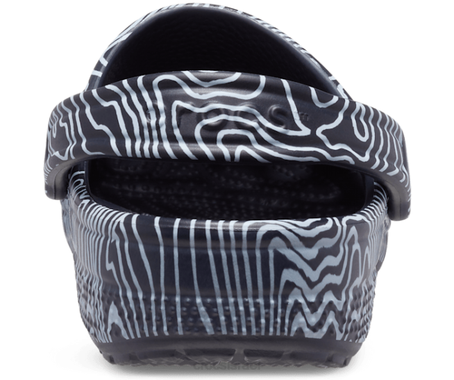 נעליים il Crocs נשים סתימה טופוגרפית קלאסית חיל הים/מולטי עמוק 2DZ4137