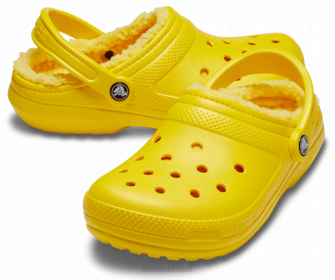 נעליים il Crocs נשים קבקנית מרופדת קלאסית לימון 2DZ4143