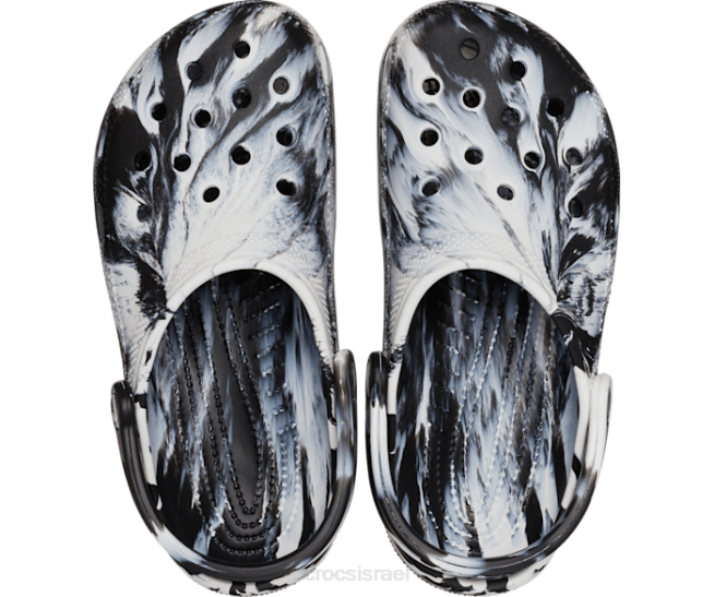 נעליים il Crocs נשים קבקב שיש קלאסי לבן שחור 2DZ4154