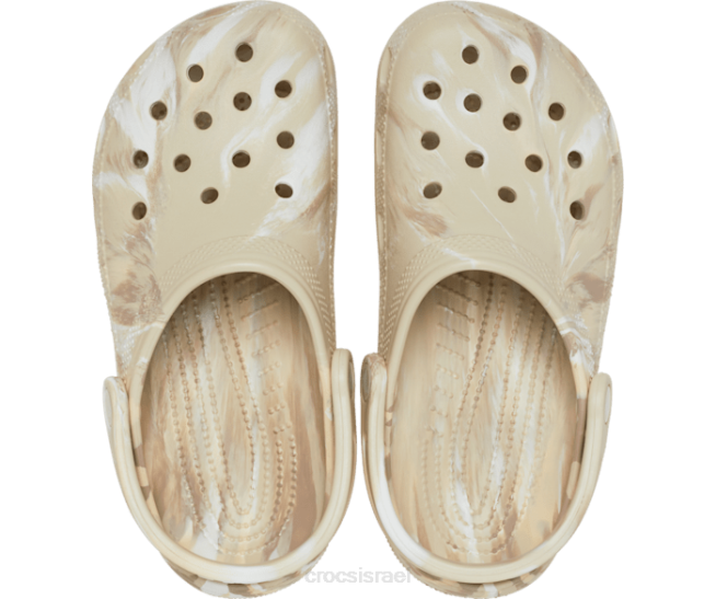 נעליים il Crocs נשים קבקב שיש קלאסי עצם/רב 2DZ4155