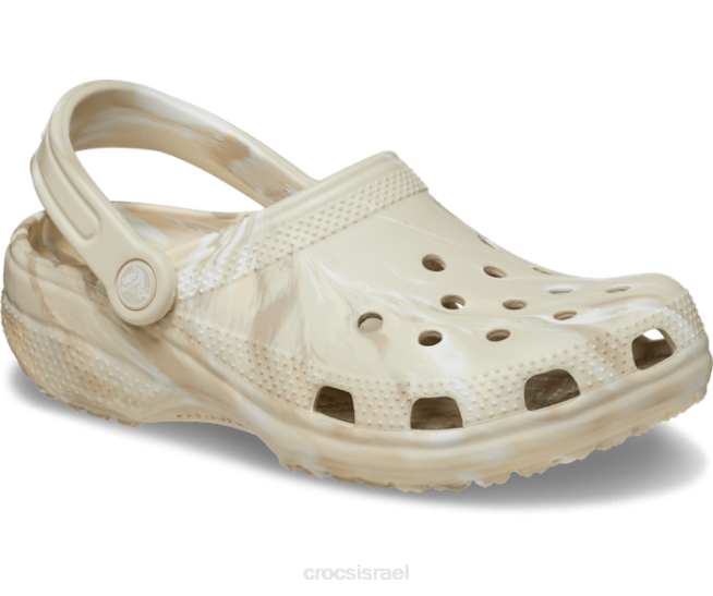 נעליים il Crocs נשים קבקב שיש קלאסי עצם/רב 2DZ4155