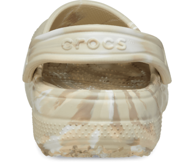 נעליים il Crocs נשים קבקב שיש קלאסי עצם/רב 2DZ4155