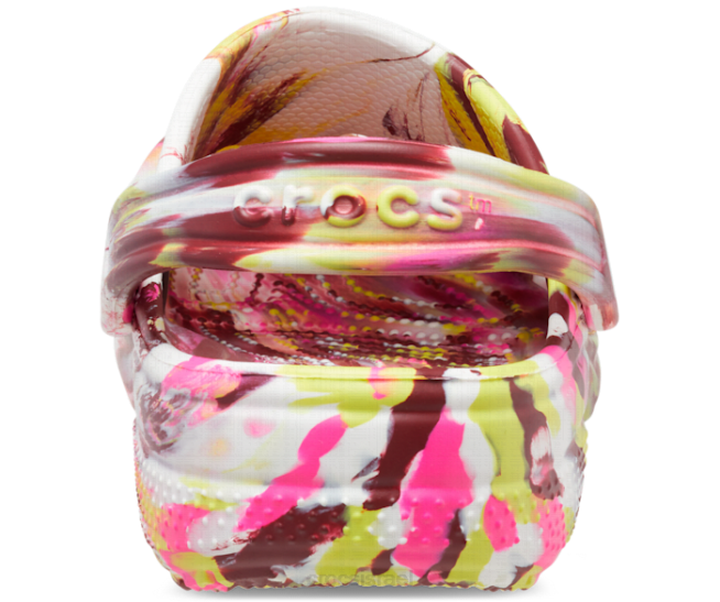 נעליים il Crocs נשים קבקב שיש קלאסי ורוד חשמלי/מולטי 2DZ4159