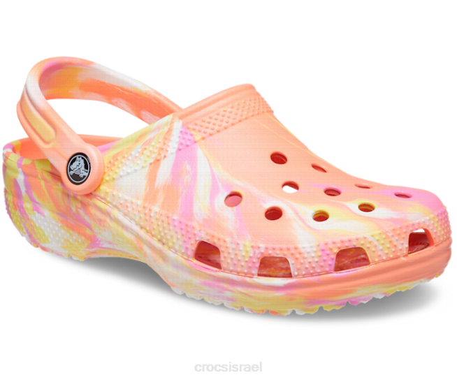 נעליים il Crocs נשים קבקב שיש קלאסי פפאיה/מולטי 2DZ4160