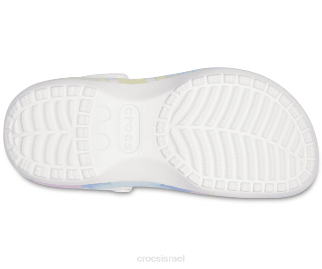 נעליים il Crocs נשים קבם גרפי לקשירה פלטפורמה קלאסית לבן/רב 2DZ4161