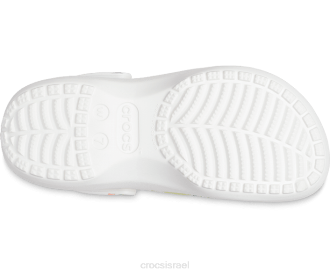 נעליים il Crocs נשים קבם גרפי לקשירה פלטפורמה קלאסית חמצן/רב 2DZ4162