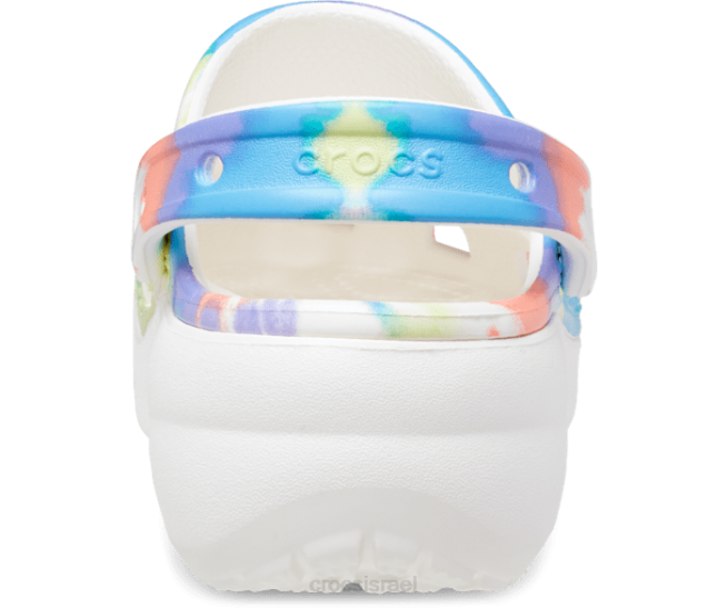 נעליים il Crocs נשים קבם גרפי לקשירה פלטפורמה קלאסית חמצן/רב 2DZ4162