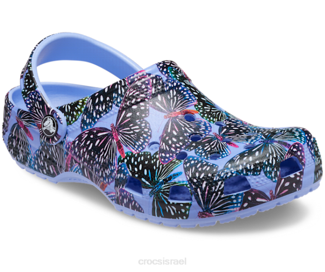 נעליים il Crocs נשים קבק פרפר קלאסי ג'לי ירח/מולטי 2DZ4163