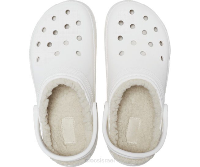 נעליים il Crocs נשים סתימה מרופדת פלטפורמה קלאסית לבן 2DZ4165