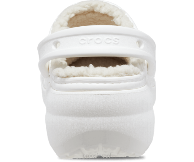 נעליים il Crocs נשים סתימה מרופדת פלטפורמה קלאסית לבן 2DZ4165