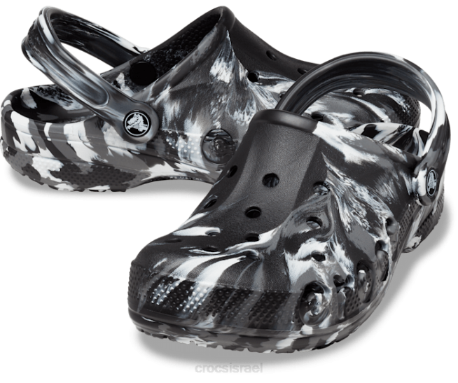 נעליים il Crocs נשים סתימה משיש באיה לבן שחור 2DZ4166