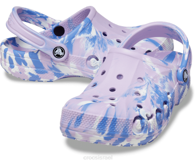 נעליים il Crocs נשים סתימה משיש באיה לבנדר/מולטי 2DZ4167