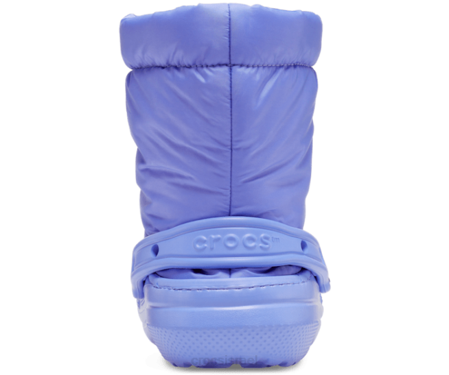 נעליים il Crocs נשים מגף ניאו פאף קלאסי עם קווים סגול דיגיטלי 2DZ4174