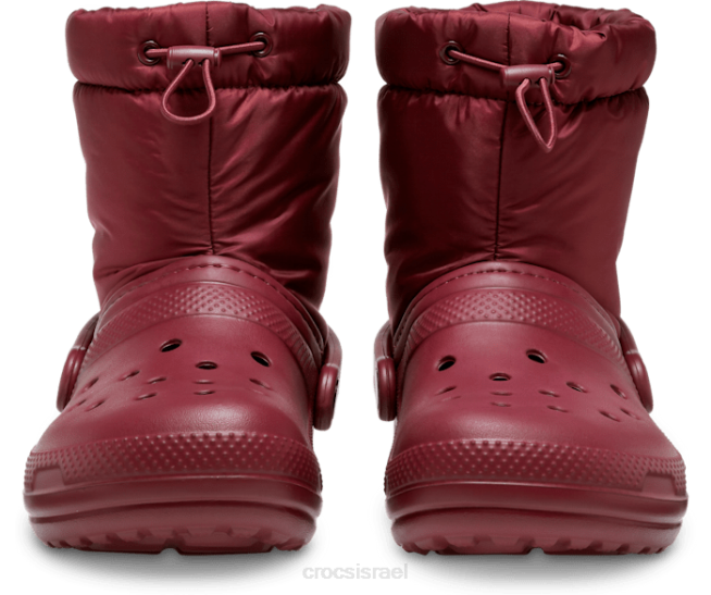 נעליים il Crocs נשים מגף ניאו פאף קלאסי עם קווים נוֹפֶך 2DZ4175