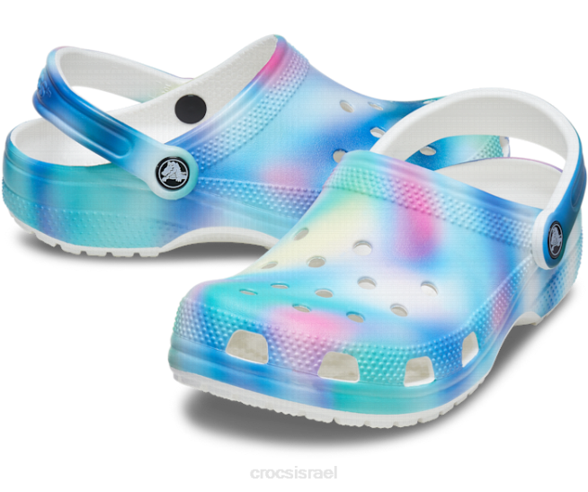 נעליים il Crocs נשים סתימה סולרית קלאסית לבן/רב 2DZ4194