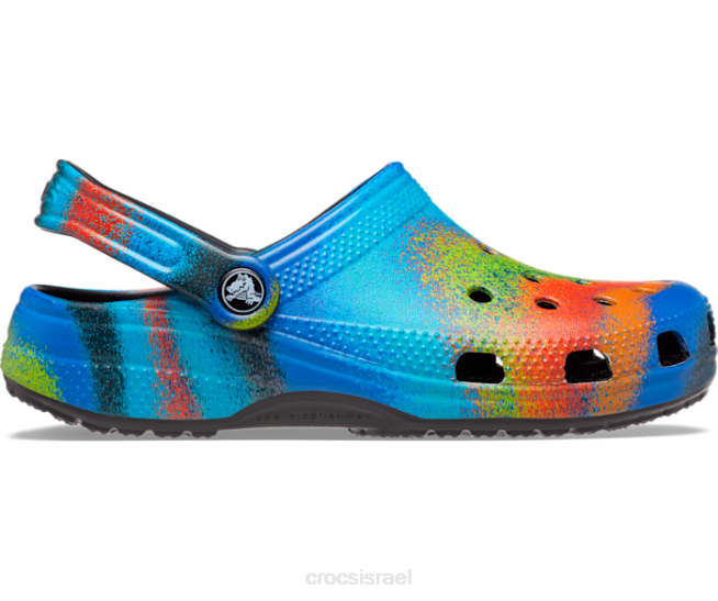 נעליים il Crocs נשים סתימת צבע ריסוס קלאסית שחור/רב 2DZ4196