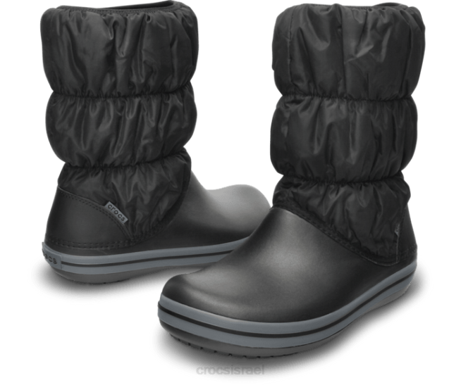 נעליים il Crocs נשים מגף פחזניות חורף שחור/פחם 2DZ4214