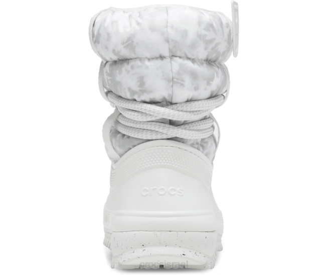 נעליים il Crocs נשים מגף ניאו פאף לוקס קלאסי כמעט לבן/אפור בהיר 2DZ4219