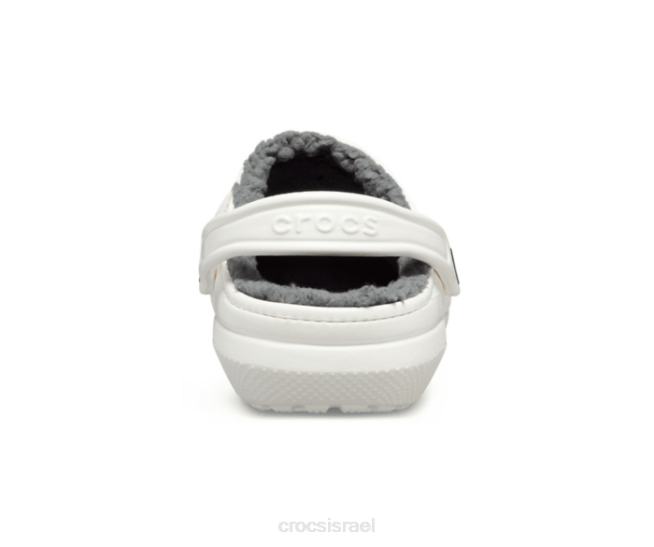 נעליים il Crocs נשים קבקנית מרופדת קלאסית לבן/אפור 2DZ4221