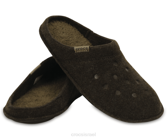 נעליים il Crocs נשים כפכף מרופד קלאסי אספרסו/אגוז 2DZ4232