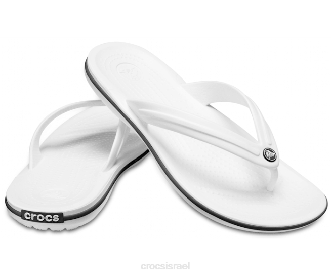 נעליים il Crocs נשים היפוך להקה לבן 2DZ4239