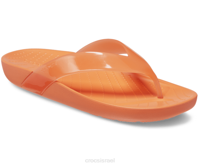 נעליים il Crocs נשים להתיז הפוך מבריק אֲפַרסְמוֹן 2DZ4268