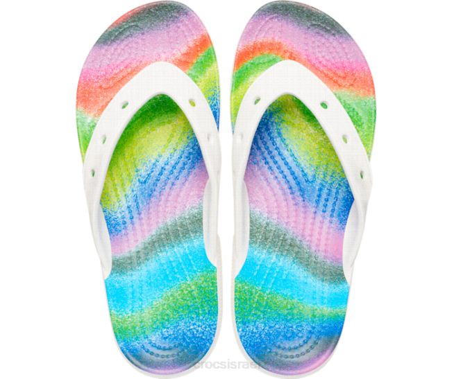 נעליים il Crocs נשים היפוך צבע ספריי קלאסי לבן/רב 2DZ4269